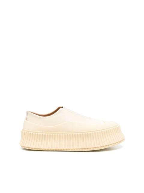 Jil Sander slip-on leather platform sneakers