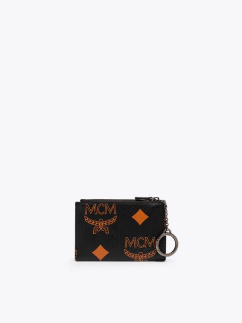 MCM Aren Key Pouch in Maxi Visetos