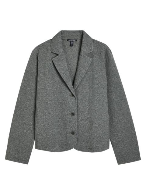 Eileen Fisher Notch Textured Cotton-blend Jacket