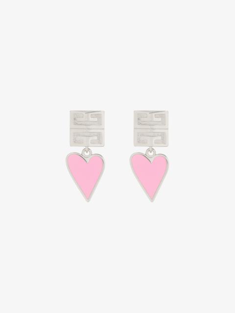 Givenchy 4G EARRINGS IN METAL AND ENAMEL