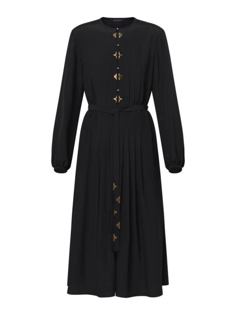 Louis Vuitton Monogram Accent Pleat Dress