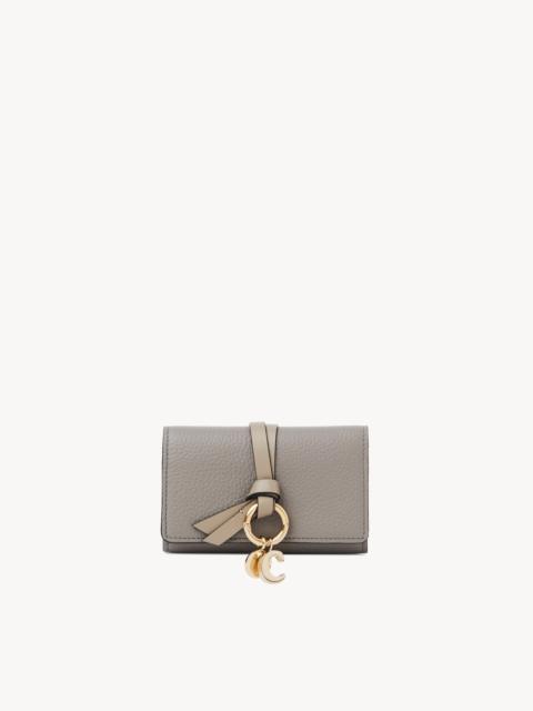 Chloé ALPHABET KEY CASE IN GRAINED LEATHER