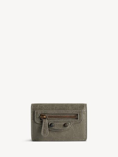 BALENCIAGA Women's Le City Mini Wallet in Army Green