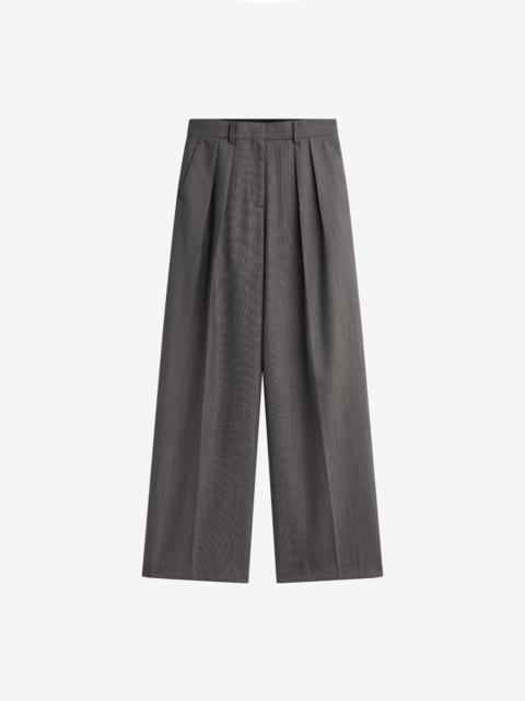 The Frankie Shop Erena Pleated Trousers - Dark Taupe