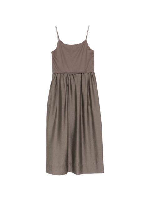 PESERICO monili-chain sleeveless midi dress