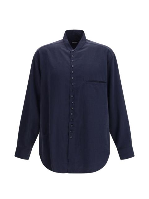 GIORGIO ARMANI band-collar shirt