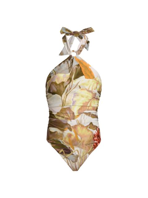 KOBI HALPERIN Women's Alanna Printed One-Piece Swimsuit - Natural Multi