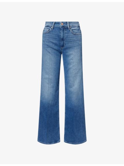 PAIGE Anessa 31in Wide-Leg Denim Jeans