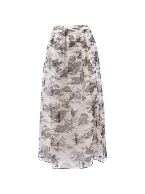 Max Mara print skirt