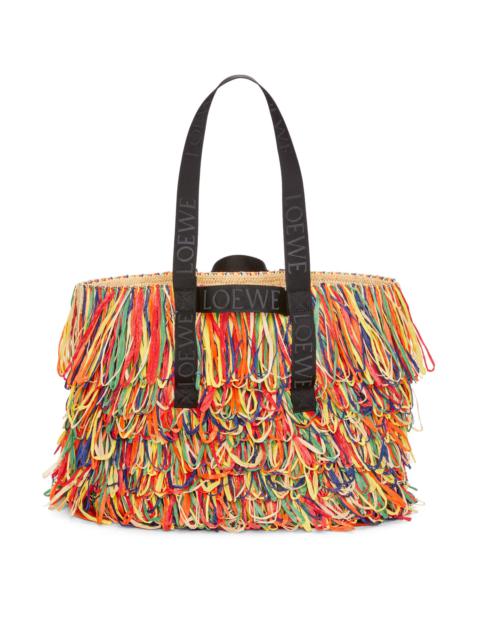 Fold Shopper in raffia