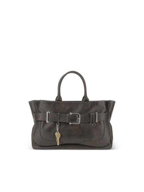 OSOI Brocle buckle charm leather tote bag