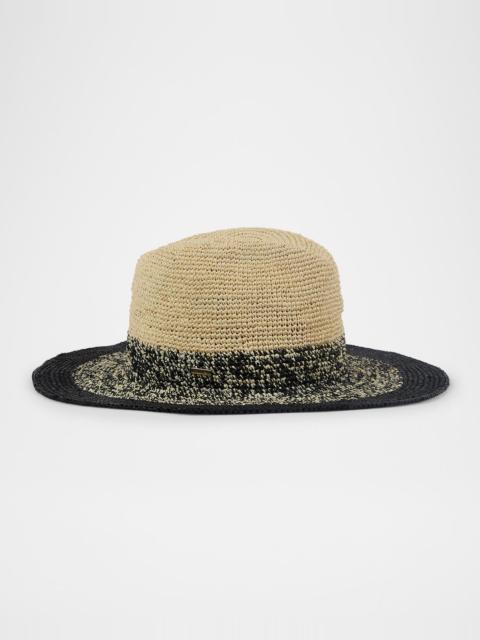 EUGENIA KIM Lourdes Two-Tone Ombre Raffia Sun Hat
