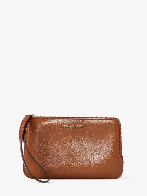 MICHAEL KORS Jet Set Travel Small Crackled Wristlet