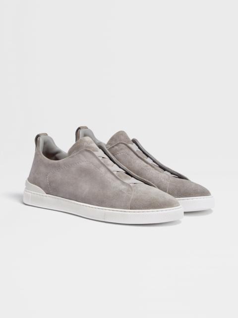 GREY MÉLANGE SUEDE TRIPLE STITCH™ SNEAKERS