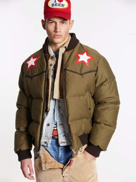 DSQUARED2 WESTERN PUFF BOMBER JACKET