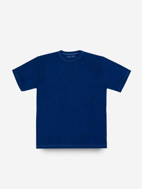 Iron Heart UTIL-PIND UTILITEES - 5.5oz Loopwheel Crew Neck T-Shirt - Pure Indigo