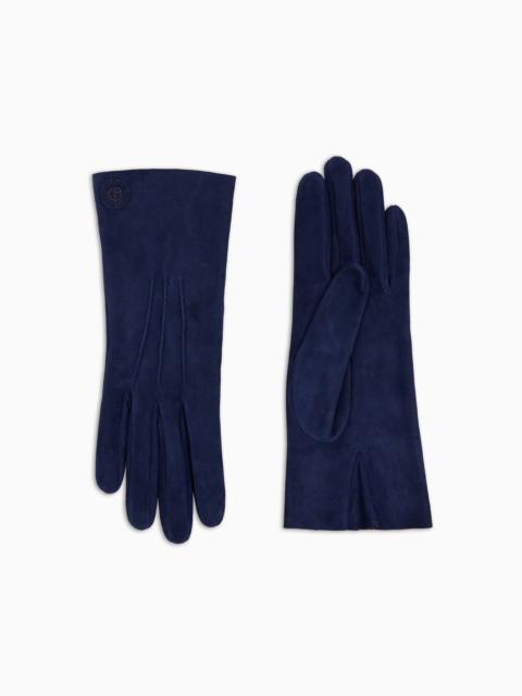 Suede gloves