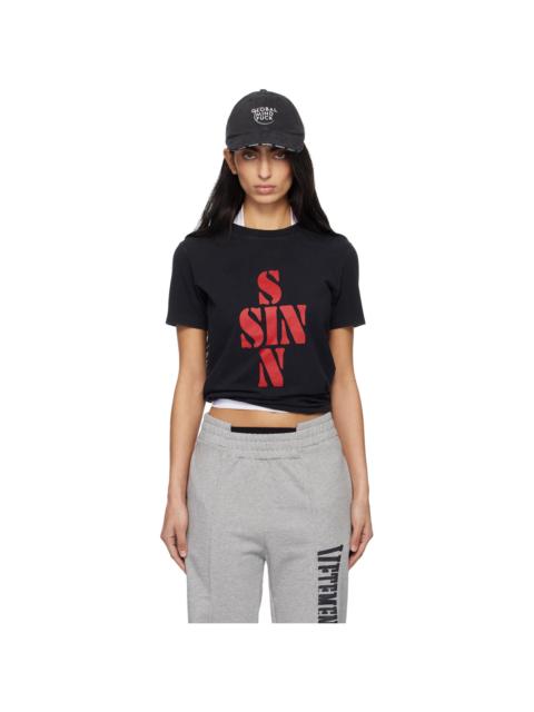 VETEMENTS Black Sins Fitted T-shirt