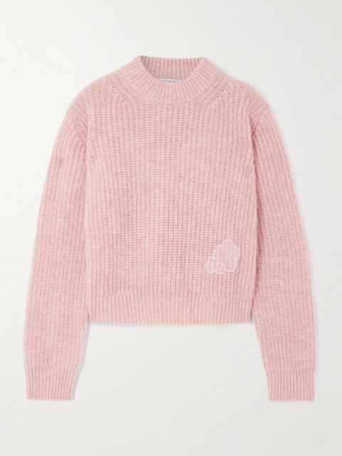 CECILIE BAHNSEN Appliquéd Wool Sweater
