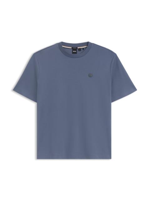 BOSS REGULAR-FIT T-SHIRT IN MERCERIZED COTTON
