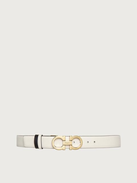 FERRAGAMO Reversible and adjustable Gancini belt