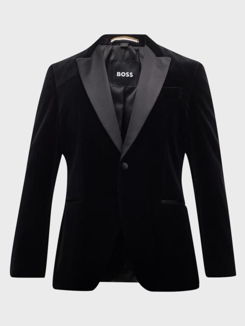 BOSS Men's Velvet Peak-Lapel Dinner Jacket