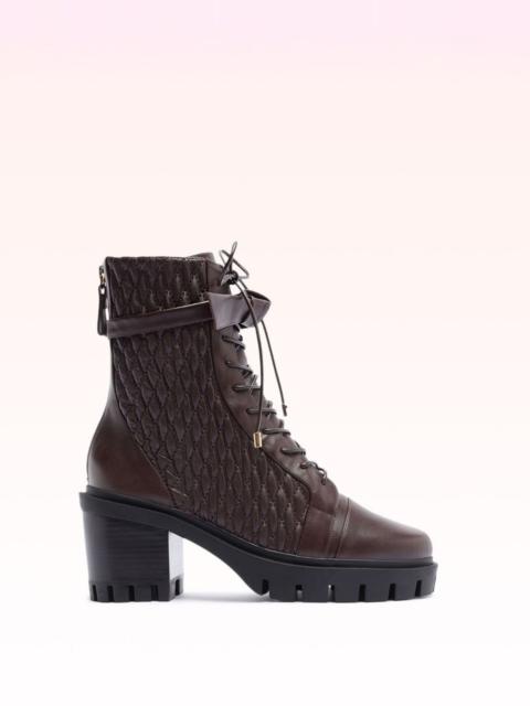 ALEXANDRE BIRMAN QUILTED CLARITA COMBAT 60 DARK PLUM