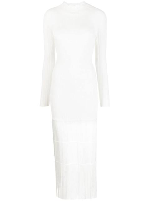 KHAITE The Cedar fringed knitted dress