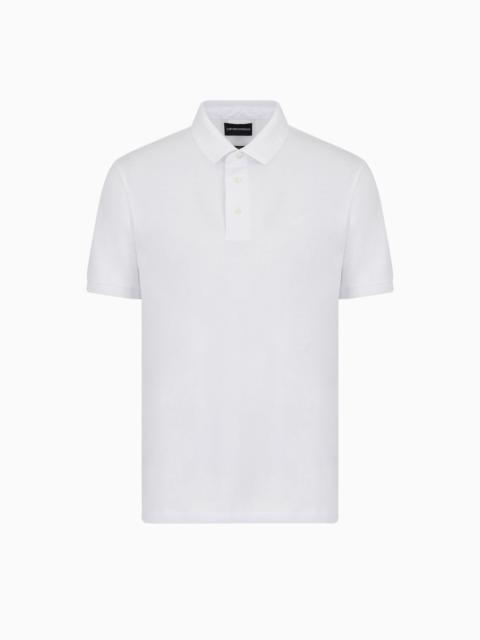 EMPORIO ARMANI ASV Lyocell-blend jersey 폴로 셔츠