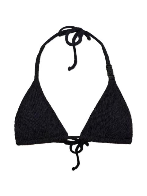 Moschino logo-detail bikini top