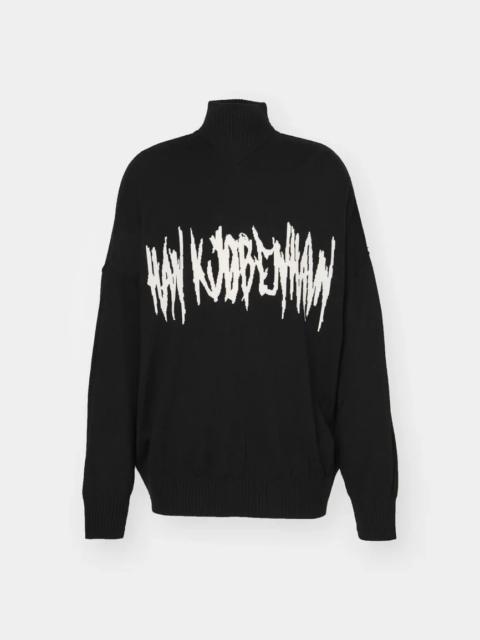 HAN KJØBENHAVN Han Kjobenhavn Oversized Intarsia Knit Sweater Black