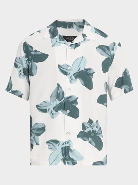 rag & bone Men & apos;s Avery Floral Viscose Short-Sleeve Shirt