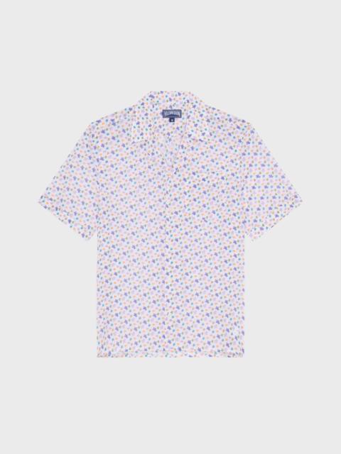 Vilebrequin MEN ORGANIC COTTON BOWLING SHIRT MICRO RONDE DES TORTUES