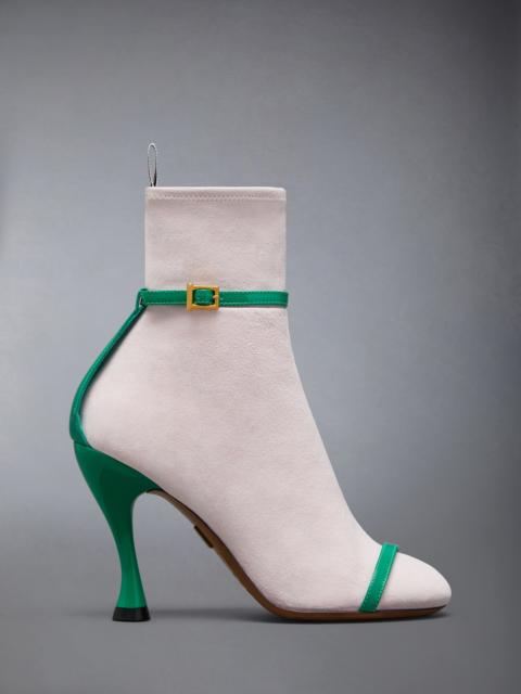 Thom Browne SOFT SUEDE TROMPE L'OEIL 4-BAR ANKLE BOOT 105MM