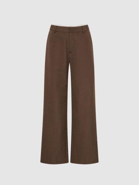 ST. AGNI Silk Canvas Carter Trousers - Mud