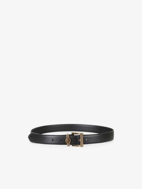 Etro Pegasus buckle leather belt