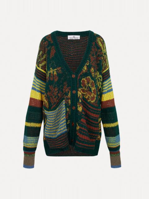 Vivienne Westwood BLURRY OVERSIZED CARDIGAN
