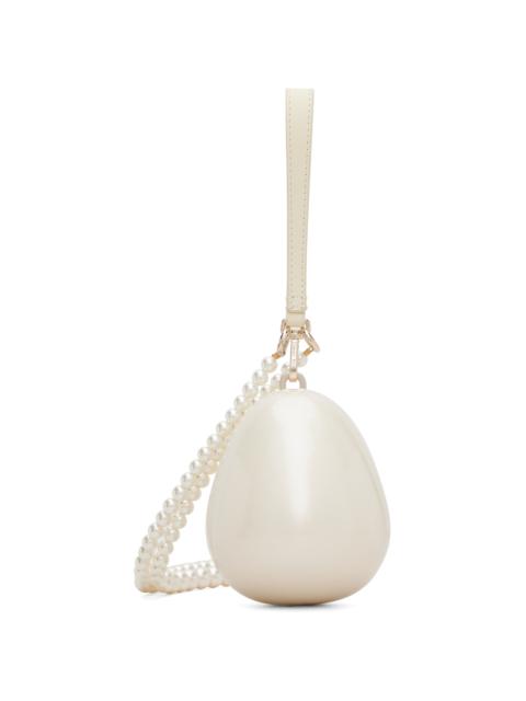 Simone Rocha Off-White Pearl Egg Bag