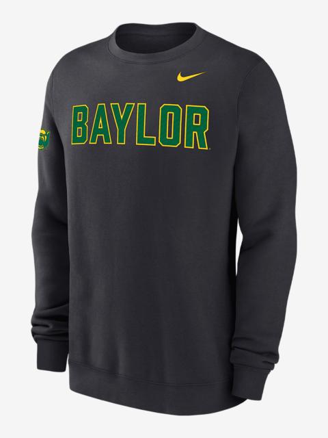 Nike Baylor Club Fleece Men's Nike College Crew-Neck Sweatshirt