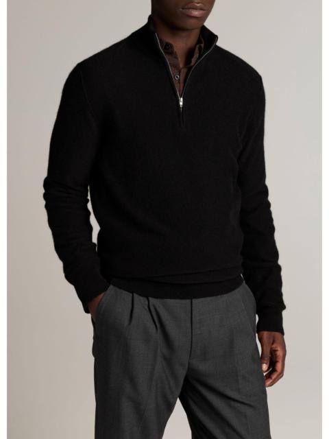 Vince Plush Cashmere Quarter-Zip Sweater