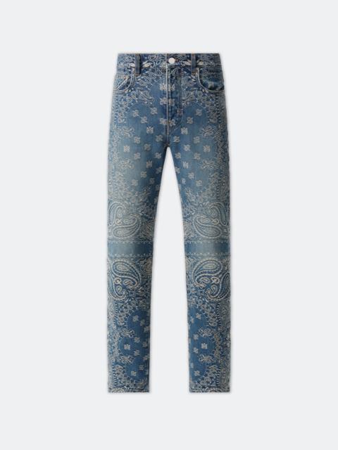 BANDANA JACQUARD STRAIGHT JEAN