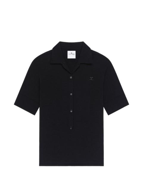 courrèges wool polo top
