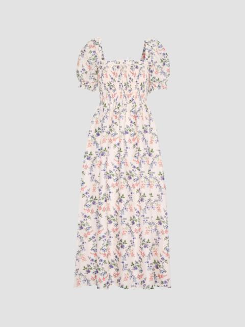 Hill House Home Women's The Scarlett Midi Nap Dress - Pink Scallop Bow Chintz