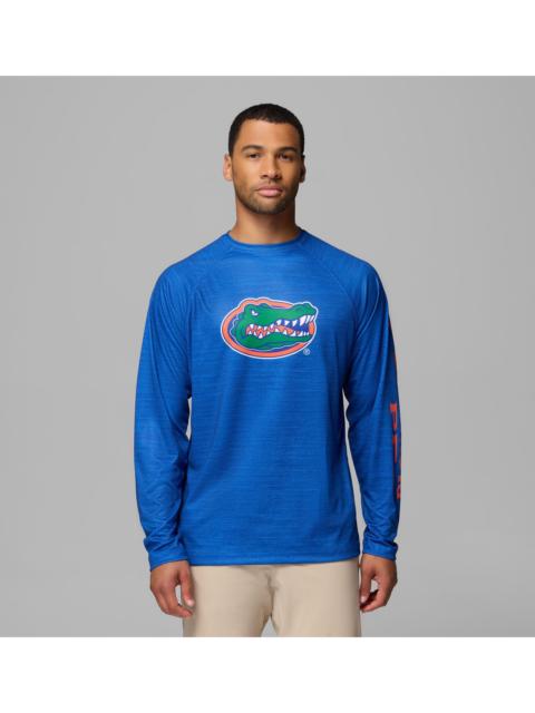 Columbia Men's Collegiate PFG Terminal Tackle Heather Long Sleeve Shirt - Florida