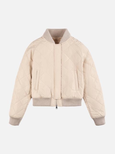 HOGAN Quilted bomber jacket