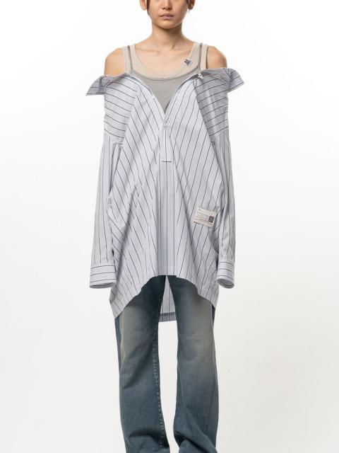 Maison MIHARAYASUHIRO Triple Layered Stripe Shirt Dress