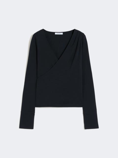 Max Mara ADAGIO Wool jersey top - ULTRAMARINE