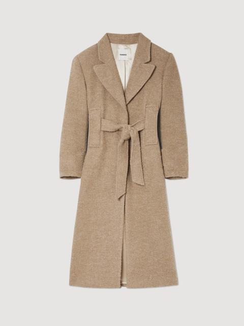 Sandro LONG BOUCLÉ COAT