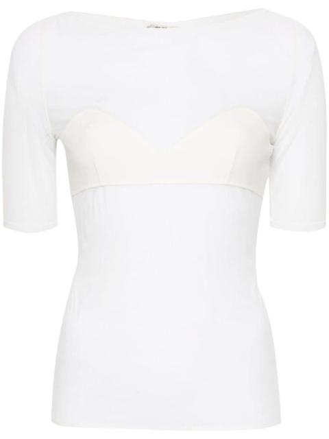 NENSI DOJAKA triangle-bra jersey T-shirt