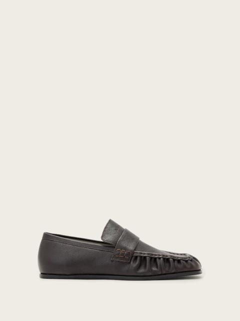 ALLSAINTS JULIE STUDDED LEATHER LOAFERS